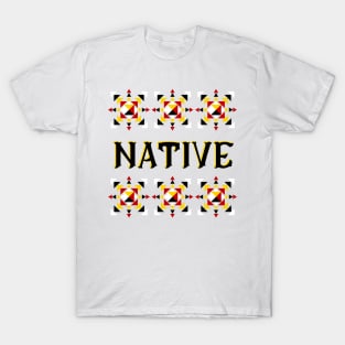 Native Native with Tribal Design T-Shirt